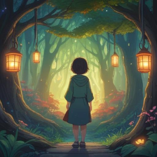 A mystical illustration symbolizing the desire for friendship, ethereal lights surrounding a person in contemplation, serene nature background with whispering trees, soft glowing orbs representing spiritual guidance, gentle colors conveying warmth and hope, dreamlike ambiance, 4k