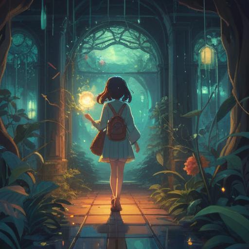 A serene scene depicting a friend parting ways, a glowing light symbolizing transformation, ethereal ambiance, subtle spiritual elements, gentle expressions that convey hope, nature in the background representing new beginnings, soft pastel colors, uplifting energy, 4k