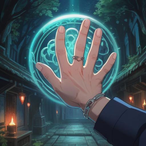 A serene scene depicting a hand with the ring finger showing signs of wear, surrounded by ethereal light, symbols of balance and harmony floating in the air, soft pastel colors, calm atmosphere, mystical aura, intricate details in the background, representing spiritual growth and positive transformation, 4k