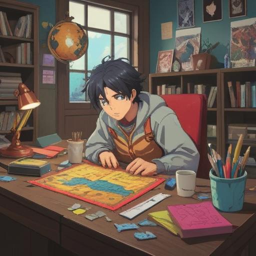 A collection of various colorful papers and sticky notes neatly arranged on a desk, each note containing different ideas and information, a cup of coffee beside it, bright light streaming through a window, organized yet creative atmosphere, editorial style, 4k