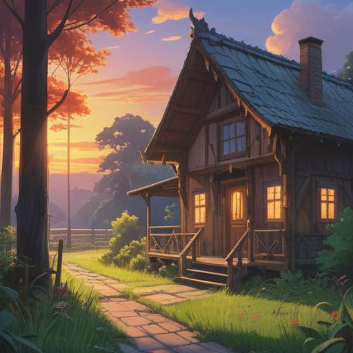 A serene morning scene, early sunrise casting gentle light, a person peacefully awake before alarm, a feeling of tranquility and mindfulness, nature sounds like birds chirping, soft shadows and warm tones, symbolic elements like a glowing aura, representing spiritual awakening and positive signs, harmonious atmosphere, 4k