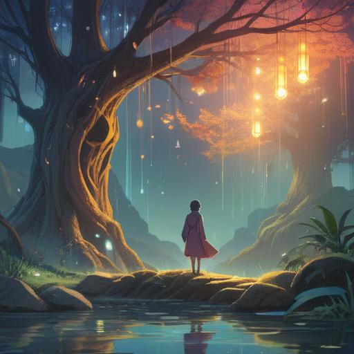 A spiritually insightful illustration depicting an individual surrounded by ethereal light, symbolic representations of intuition and awareness, a serene landscape with floating orbs, subtle aura emanating from the person, a blend of harmony and introspection, emphasizing vulnerability and sensitivity, 4k