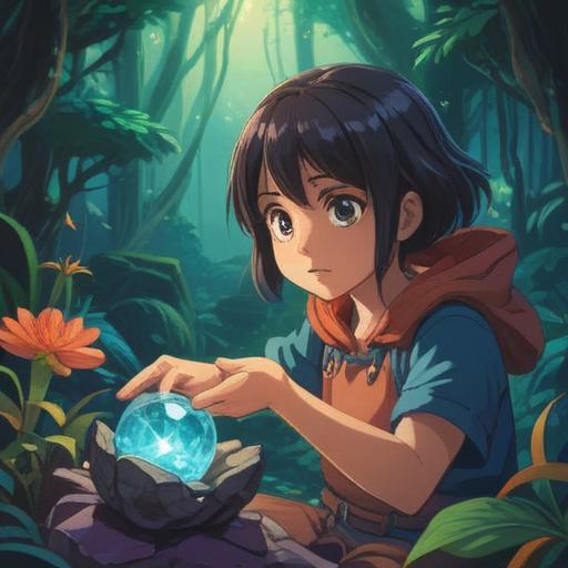 A scene depicting a serene moment after witnessing an accident, a person holding a shimmering lucky stone in their hand, vibrant colors symbolizing hope and positivity, sunlight breaking through dark clouds, subtle details in the surroundings emphasizing calmness, a gentle breeze carrying petals, a feeling of renewal and transformation, 4k