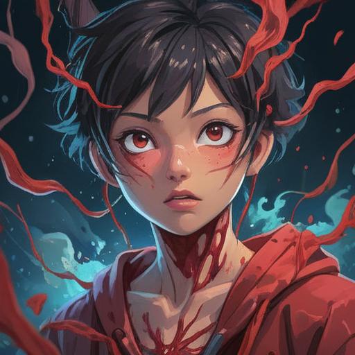 A vivid and symbolic illustration depicting the spiritual signs to heed when experiencing a burst blood vessel in the eye, ethereal elements representing awareness and healing, a serene atmosphere with soft light filtering through, an abstract representation of the eye with visible veins, surrounded by soothing colors and nature, inviting calmness and reflection, 4k