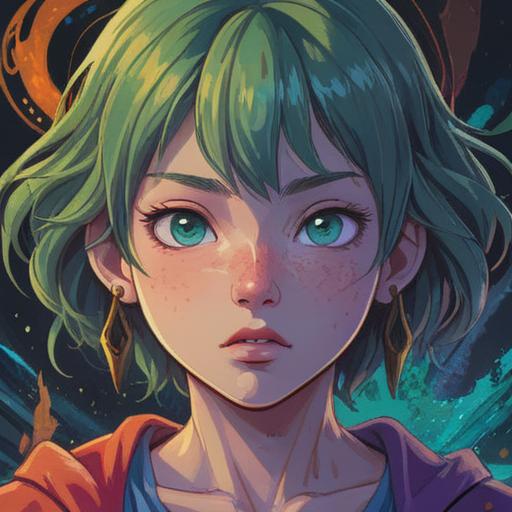 A mystical illustration depicting the spiritual meaning of acne near the eye, symbolic imagery, serene facial expression, ethereal colors, soft glowing aura around the face, wisdom and inner reflection, delicate details highlighting the eye, tranquil background, soothing atmosphere, spiritual growth represented, 4k