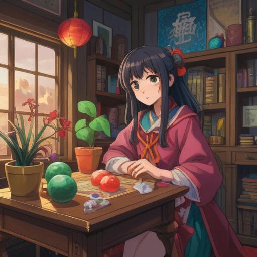 A vibrant illustration showcasing various lucky items for enhancing romantic fortune, including delicate love charms, heart-shaped crystals, fragrant flowers, symbols of love like Cupid, glowing candles, a serene setting with soft lighting, and warm colors, emphasizing romance and positivity, captivating characters holding these items, intricate details, harmonious composition.