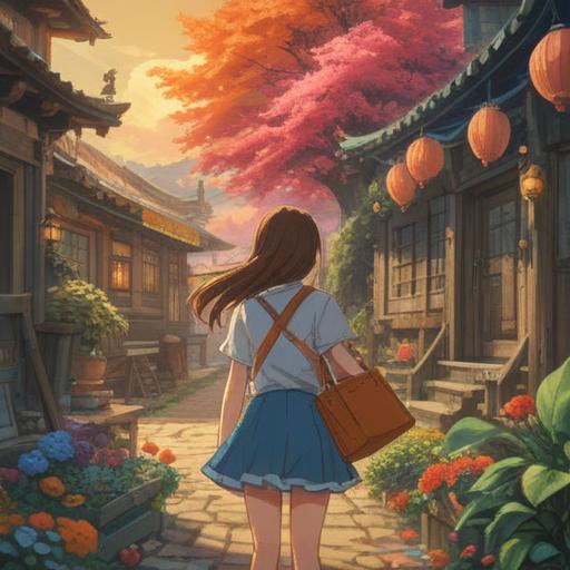 A whimsical scene capturing the excitement of finding a lucky item after a sold-out experience, vibrant colors, warm sunlight filtering through a bustling market, diverse shoppers looking surprised and excited, a unique talisman glowing softly in someone's hand, intricate details in the background showcasing various stalls, joyful expressions on people's faces, 4k