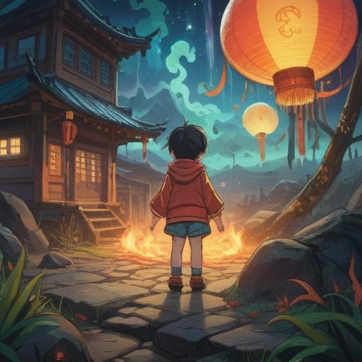 A whimsical illustration of a child's bare bottom with a persistent Mongolian spot, vibrant colors, surrounded by ethereal light, symbols of spirituality and innocence, a serene outdoor setting, soft glowing aura, gentle nature motifs, peaceful ambiance, 4k