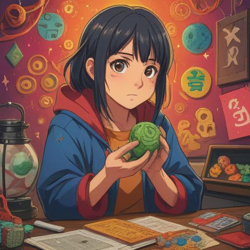 A creative illustration of a person feeling discouraged after a job interview rejection, holding a lucky charm in their hand, surrounded by symbols of good fortune, such as a four-leaf clover and a fortune cookie, a hopeful expression on their face, warm colors, inviting atmosphere, detailed background elements reflecting optimism and resilience, 4k