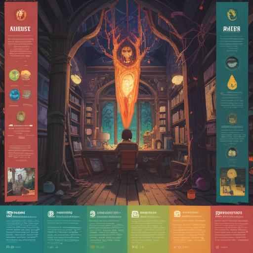 A visually organized infographic, clear sections, vibrant colors, easy-to-read typography, various icons representing key points, concise bullet lists, engaging layout, digital illustration, 4k