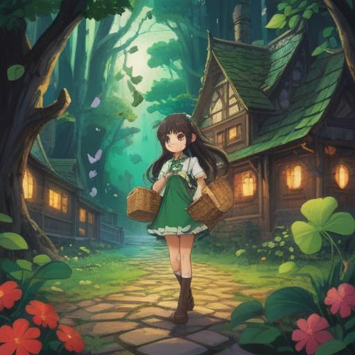 A whimsical illustration of a lucky charm representing the decision to stop when unsure, a beautiful charm shaped like a four-leaf clover, adorned with sparkling gemstones, set against a serene backdrop of a tranquil garden, gentle sunlight filtering through the leaves, soft focus to create a dreamy ambiance, harmony and balance in the composition, 4k