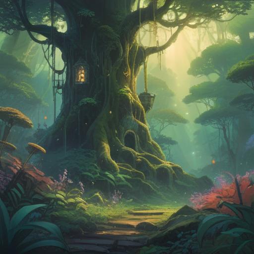 An imaginative scene depicting a large, ornate key glowing softly in a mystical forest, surrounded by ethereal light and shimmering mist, the key symbolizing clarity and resolution, delicate flowers and ancient trees framing the scene, a gentle pathway leading towards brighter horizons, sense of tranquility and hope, inviting atmosphere, 4k