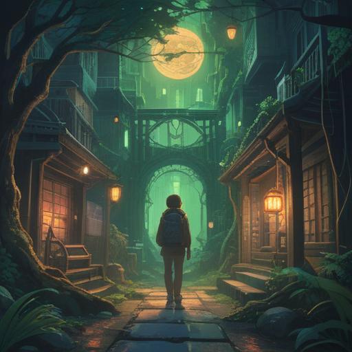 A mysterious and thought-provoking illustration, ethereal atmosphere, hidden numbers in the background, spiritual symbols subtly integrated, soft glowing lights, contemplative character gazing at the numbers, emotional connection with spirituality, intriguing details, 4k