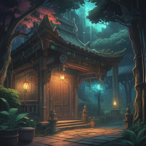 A spiritual item transforming due to forgotten names, mystical aura, glowing energy, symbols of enlightenment, serene environment, soft light filtering through trees, details of crystal and nature, inviting atmosphere, achieving inner peace, 4k