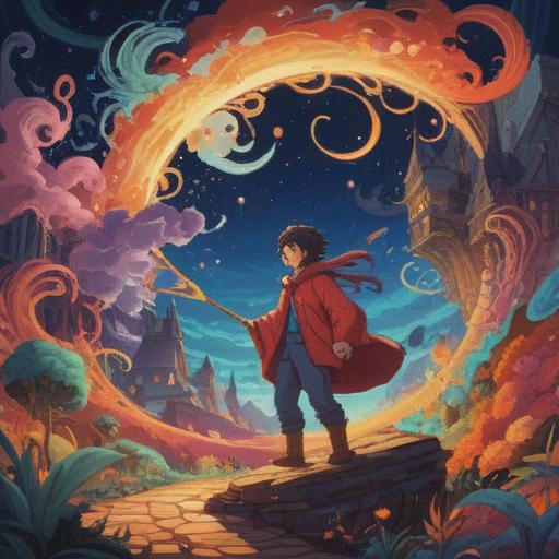 A mystical illustration depicting a person surrounded by symbolic elements representing positive spiritual signs associated with names, vibrant colors, ethereal light, intricate patterns, serene facial expression, harmonious environment, reflective and calming atmosphere, 4k