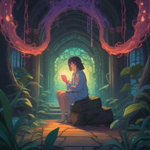 A mystical representation of the moment when one feels the urge to reconnect with someone, ethereal symbols in the background, gentle glow surrounding the figures, intricate details showcasing spiritual signs, serene atmosphere, calming colors, vivid expression of emotions, 4k