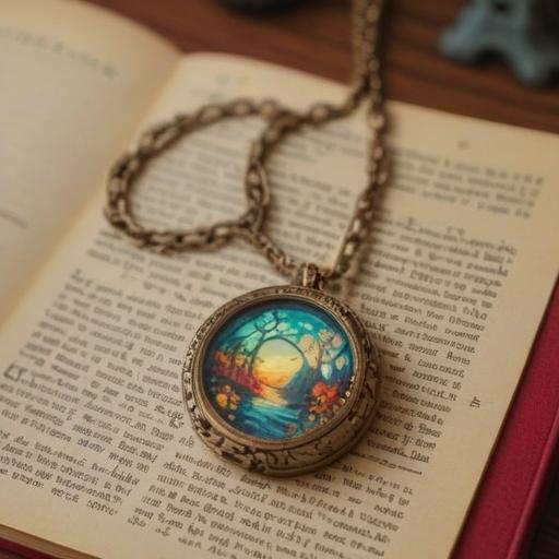 A heartwarming scene depicting a special item that touches the heart, a beautifully crafted locket, gently resting on a handwritten letter, warm sunlight filtering through a window, delicate floral patterns in the background, an aura of nostalgia and emotion, soft focus, serene atmosphere, 4k