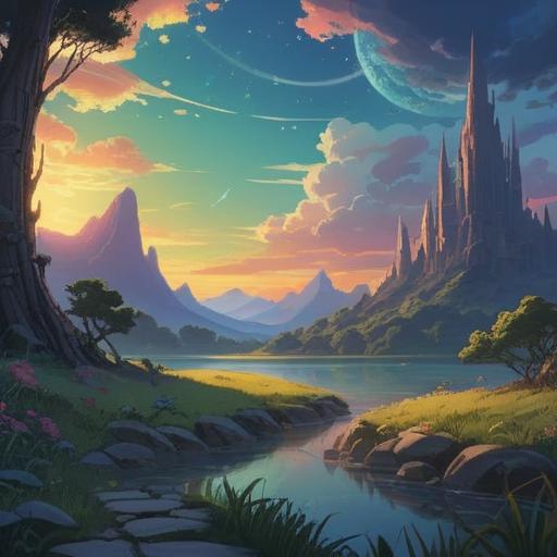 A mystical and serene scene depicting spiritual signs of longing, ethereal light illuminating a tranquil landscape, a silhouette gazing towards the horizon, symbols of connection and unity in the air, soft pastel colors, a calming atmosphere, gentle waves or flowing elements suggesting a sense of yearning, detailed textures, 4k