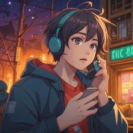 A mysterious scene of a character receiving a silent phone call, a surprised expression on their face, bright light shining from the phone, a hint of luck in the air, a cluttered desk with papers and a cup of coffee, a window revealing a sunny day outside, vibrant colors, inviting atmosphere, 4k