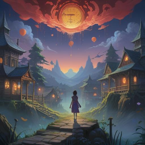 A surreal dreamscape representation of sleepwalking, ethereal figures gliding through a misty, moonlit landscape, symbolic elements like floating clocks and drifting dreams, a sense of mystery and inner exploration, harmonious colors blending together, deep emotional resonance, tranquil yet eerie ambiance, 4k