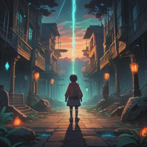 A mystical scene depicting a person standing at a crossroads, surrounded by ethereal light, symbols of dreams fading in the background, a dark forest representing lost dreams, vibrant orbs of energy signifying spiritual awakening, a gentle mist enveloping the ground, an aura of serenity and introspection, 4k