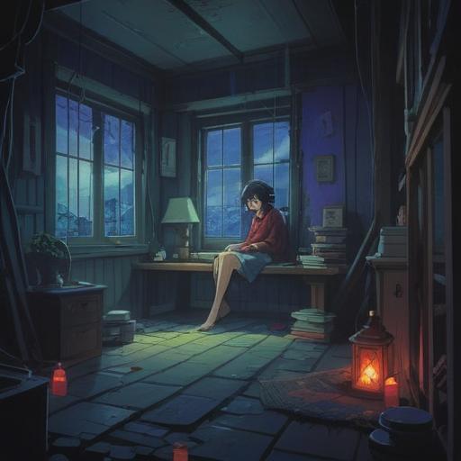 A dark and haunting illustration depicting sleeplessness, eerie shadows creeping across the walls, a restless figure sitting on the edge of a bed, mystical symbols swirling in the air, a sense of foreboding and unease, dim lighting casting elongated shadows, ghostly apparitions hinting at spiritual signs, a surreal atmosphere, 4k