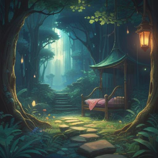 A mystical scene depicting spiritual signs appearing when feeling excessively sleepy, ethereal glowing symbols, a tranquil environment, gentle light illuminating the surroundings, serene facial expressions, dreamlike atmosphere, subtle hints of otherworldly presence, soft flowing colors, enchanting details, 4k