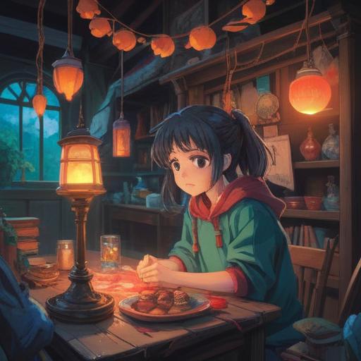 A cozy and dreamy scene depicting a character holding a lucky charm, vibrant colors, a soft glow around the charm, emotional connection with a sleepy partner, warm and inviting atmosphere, symbols of good fortune subtly integrated, whimsical background elements, soothing expressions, 4k