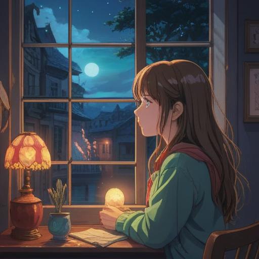 A dreamlike scene depicting unrequited love, soft, ethereal lights, a person gazing longingly out of a window, surrounded by swirling mist, symbolizing spiritual connection, delicate emotions, dreamy colors, serene atmosphere, 4k