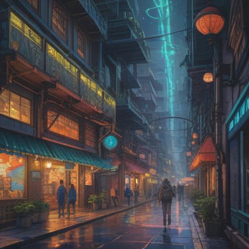 A futuristic diary concept, blending technology and spirituality, vibrant and ethereal imagery, symbols of higher consciousness, intricate designs, holographic elements, serene landscapes reflecting inner thoughts, dreamlike atmosphere, 4k