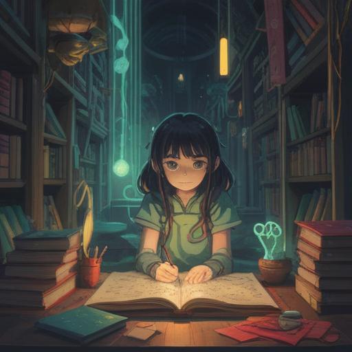 A mystical depiction of a futuristic diary, glowing pages, surrounded by ethereal symbols, intricate patterns, serene atmosphere, light beams illuminating the diary, spiritual elements intertwining with the diary, vibrant colors, 4k
