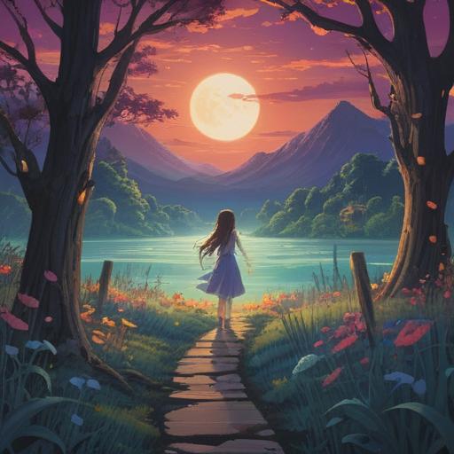 A serene night scene featuring a full moon illuminating a tranquil landscape, ethereal wisps representing hidden spiritual signs, soft glows and shadows creating a mystical ambiance, a dreamlike quality with swirling clouds, subtle symbols hidden within the moonlight, reflecting deep introspection, serene nature, tranquil water, enchanting beauty, 4k