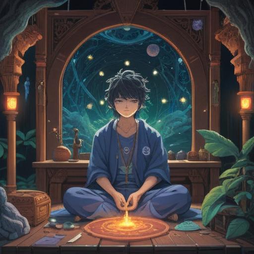 A serene and contemplative illustration, a person sitting quietly in a meditative pose, surrounded by ethereal symbols representing hidden spiritual signs, gentle light illuminating the scene, subtle hints of nature, soft flowing lines, a feeling of harmony and introspection, capturing the essence of chronic sinusitis and its spiritual connections, 4k