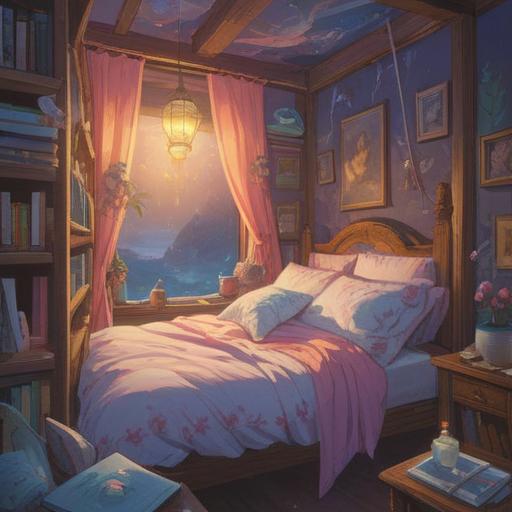 A serene illustration depicting a pillow positioned at an angle, surrounded by ethereal light, symbolizing spiritual significance, soft pastel colors, mystical elements like floating orbs and gentle wisps of smoke, tranquil atmosphere, subtle hints of mindfulness and reflection, beautifully detailed background, 4k