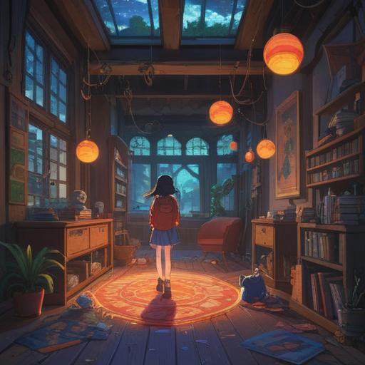 A vibrant illustration capturing joyful moments in daily life, subtle spiritual symbols hidden in the background, glowing light orbs representing signs, characters celebrating together, nature elements like flowers and trees symbolizing positivity, thoughtful expressions reflecting awareness, balanced composition, 4k