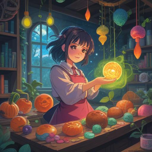 A whimsical and colorful illustration of a person discovering a lucky charm in a mundane setting, vibrant and cheerful ambiance, magical sparkles surrounding the charm, contrasting elements of boredom and excitement, the person's expression transforming from dull to delighted, imaginative details like floating lucky symbols, 4k