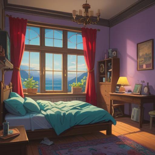 A serene early morning scene, a peaceful bedroom with soft light filtering through a window, a clock showing 4:00 AM, ethereal symbols glowing softly, a sense of spiritual awakening, gentle morning ambiance, calming colors, a person meditating by the bed, 4k