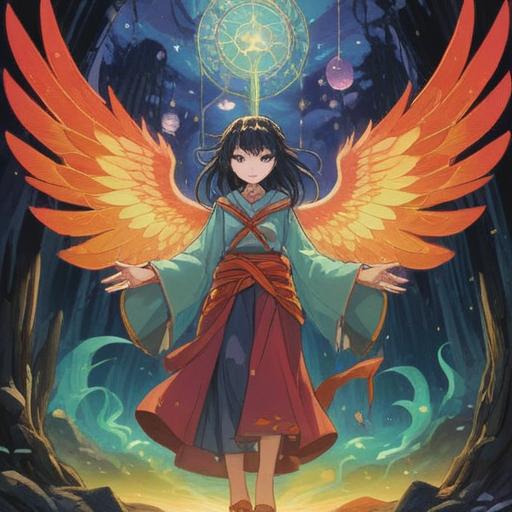 A powerful and serene scene depicting a spiritually strong individual, surrounded by a radiant aura, ethereal light illuminating their figure, standing on a mountaintop overlooking a vast landscape, with clouds gently swirling around, symbolizing inner strength and wisdom, a sense of peace and resilience emanating from their presence, harmonious colors, tranquil atmosphere, 4k