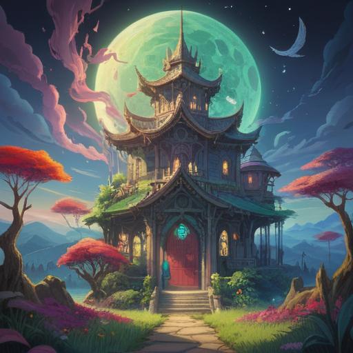 A serene and mystical landscape representing spiritual signs, an ethereal light illuminating a sacred space, symbols of peace and harmony, nature in full bloom, a gentle river flowing, vibrant colors reflecting tranquility, lush greenery, soft clouds in a bright sky, 4k