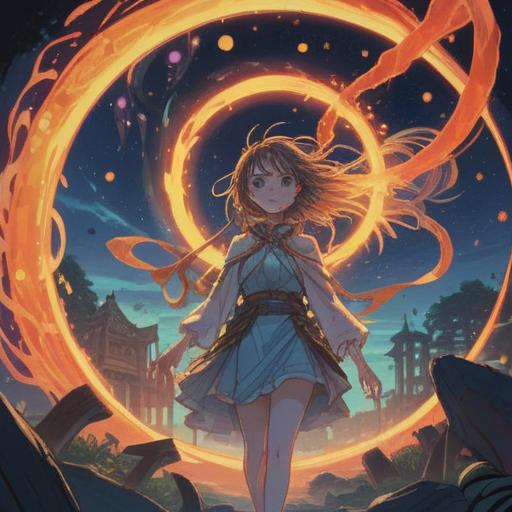 A spiritual illustration depicting the power of perception, radiant light illuminating a wise figure, symbols of insight and intuition surrounding them, an ethereal landscape with vibrant colors and serene atmosphere, elements of nature intertwining with the figure, showcasing harmony and clarity, 4k