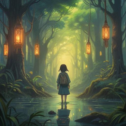 A serene moment of introspection, a person surrounded by ethereal light, symbols of awareness and caution floating around, a calm forest as the backdrop, gentle expressions showcasing vulnerability, elements representing spiritual signs such as butterflies and feathers, a harmonious blend of nature and consciousness, 4k