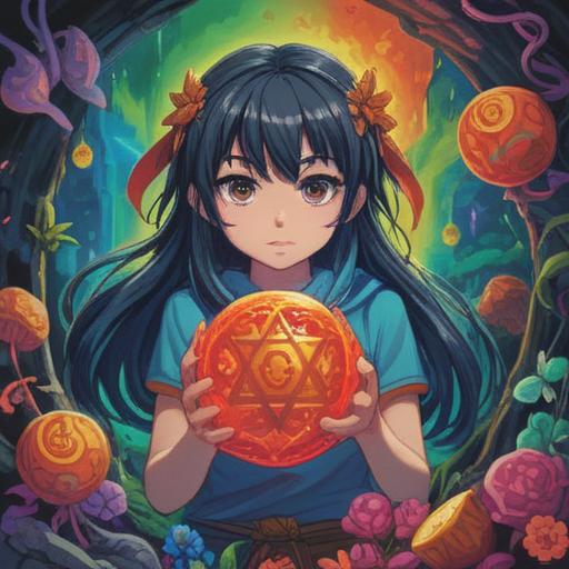 A whimsical illustration of a lucky charm that transforms a negative experience into a positive one, showcasing a beautiful amulet surrounded by vibrant colors, glimmering stars, and uplifting symbols, depicting a serene transition from darkness to light, intricate details on the charm, enchanting atmosphere, 4k