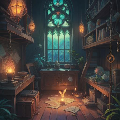 A mystical illustration depicting the concept of forgotten items as spiritual signs, ethereal atmosphere, soft glowing light, symbolic objects like keys and journals floating, serene background with nature elements, reflective mood, abstract representation of enlightenment, 4k