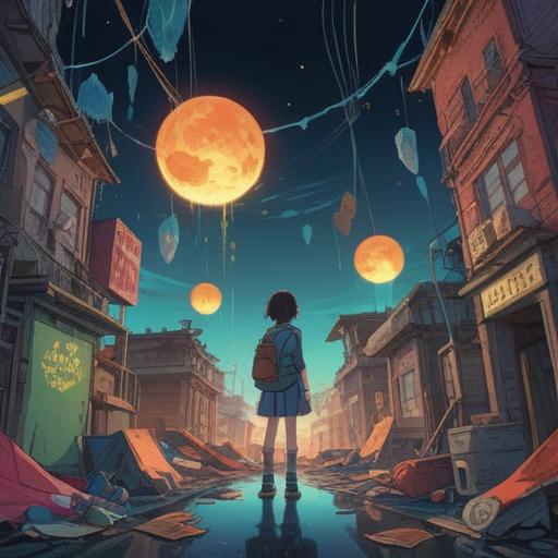 A serene illustration of a person standing at a crossroads, surrounded by floating personal belongings symbolizing forgotten memories, ethereal light illuminating the scene, gentle breeze rustling leaves, contemplative expression, mystical atmosphere, subtle hints of growth and reflection, colorful details representing emotions, 4k