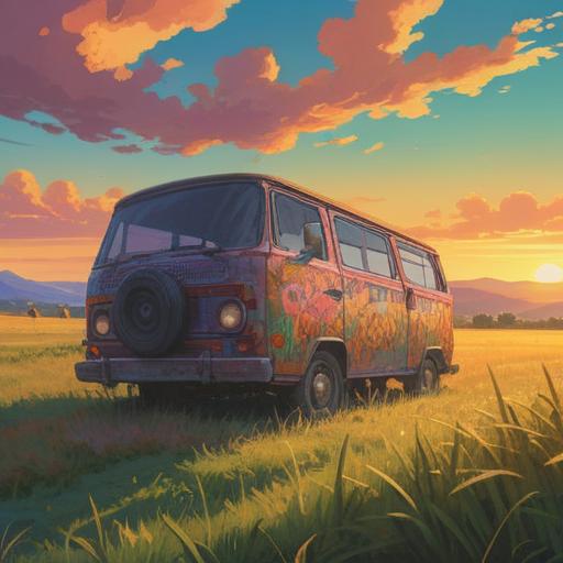 A serene and reflective scene, an open field under a radiant sunset, a lost item gently resting on the grass, glowing with ethereal light, symbols of positivity and spiritual guidance around it, soft shadows and warm hues, a sense of tranquility and awakening, encouraging exploration of inner thoughts, peaceful atmosphere, 4k