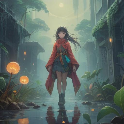 A thought-provoking conceptual illustration, depicting a serene figure standing in a misty landscape, surrounded by floating objects representing forgotten memories, ethereal light illuminating the scene, symbolic associations with mindfulness and awareness, deep connection to self-discovery, vibrant colors blending with soft pastels, 4k