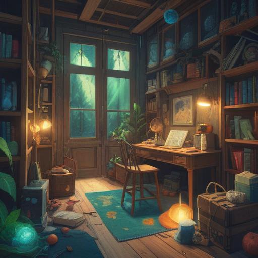 A spiritual and uplifting scene depicting forgotten items scattered around a serene environment, glowing symbols of guidance in the air, ethereal light illuminating the space, gentle and calming colors, a sense of tranquility and hope, whimsical elements like floating feathers and soft orbs, nature-inspired backdrop, conveying positive energy and reassurance, 4k