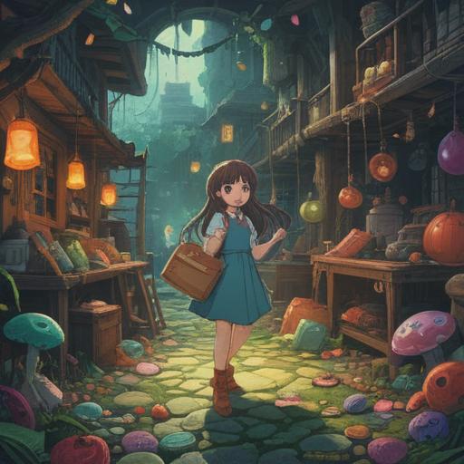 A whimsical illustration depicting a character frantically searching for forgotten items, scattered objects around them, a surreal blend of lucky charms fluttering in the air, bright colors, chaotic yet playful atmosphere, a sense of urgency and humor, imaginative details reflecting a world filled with surprises, 4k