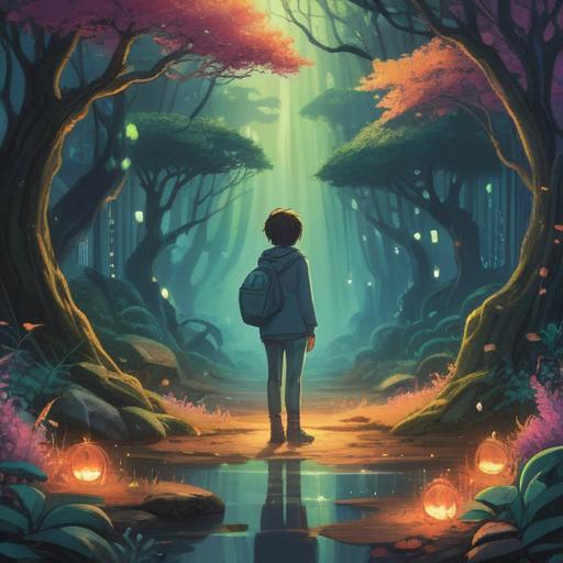 A mystical and enchanting scene, a person gazing thoughtfully at a shimmering aura, subtle glow surrounding them, ethereal symbols floating in the air, vibrant colors representing emotions, a serene landscape with gentle waves in the background, a sense of connection and intuition, vivid representation of spiritual signs, 4k