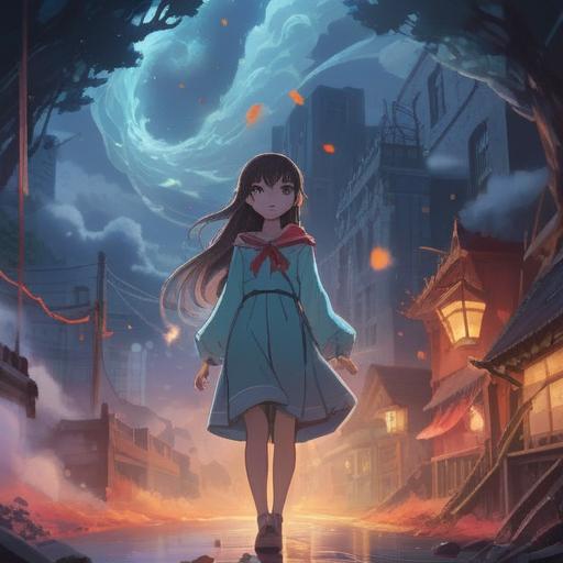 A serene and ethereal scene depicting a forgetful spirit, surrounded by swirling mist and soft light, gentle expressions of confusion and introspection, symbolic items representing memories scattered around, the essence of tranquility and introspection, a dreamlike atmosphere, vibrant yet soft color palette, 4k